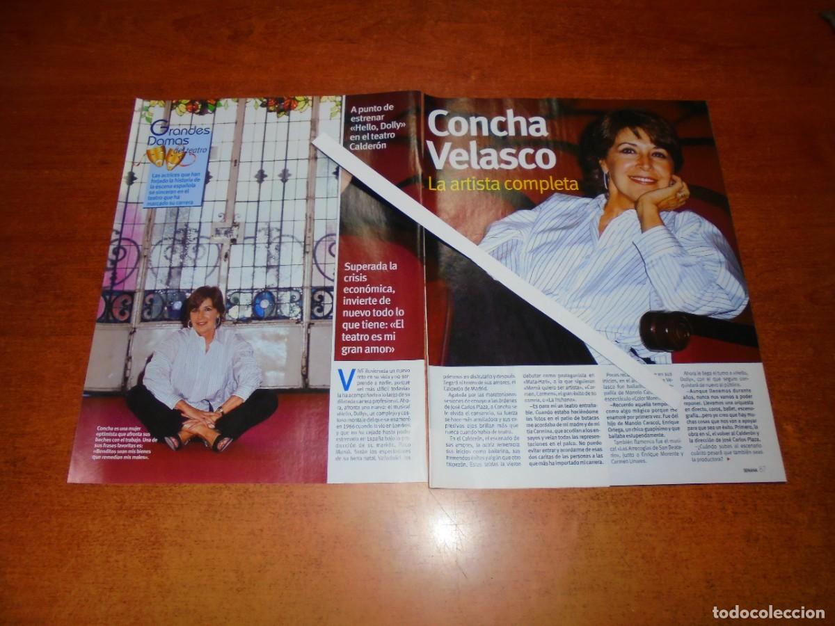 Coleccionismo de revistas y peri&oacute;dicos: CLIPPING 2001: CONCHA VELASCO / CINDY CRAWFORD