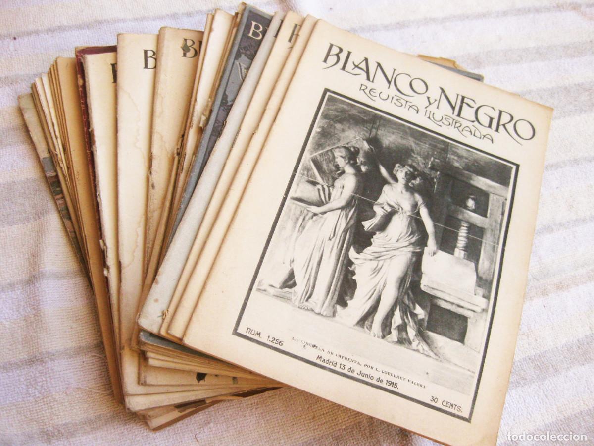 Sammeln von Zeitschriften und Zeitungen: Lote de Revistas Blanco y Negro. 1896 a 1921. Ver lista.