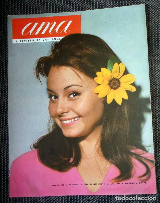 Coleccionismo de Revistas y Peri&oacute;dicos: REVISTA AMA N&ordm;113 Octubre 1964. ROCIO D&Uacute;RCAL. HERTA FRANKEL Y MARILYN.TRAGEDIA BARCO SIERRA ARANZAZU