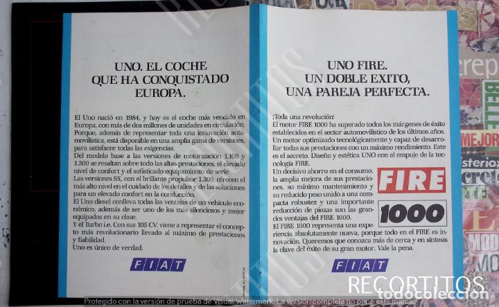 Coleccionismo de Revistas y Peri&oacute;dicos: fiat fire panfleto