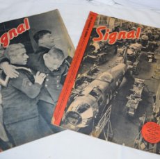 Coleccionismo de Revistas y Periódicos: SIGNAL - AÑO 1943 / 2 REVISTAS PROPAGANDA NAZI - EJE II GUERRA MUNDIAL / EDICIÓN ESPAÑOLA - LOTE 06