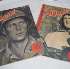 Coleccionismo de Revistas y Periódicos: SIGNAL - AÑO 1943 Y EXTRA DICIEMBRE 42 / NAZI - EJE II GUERRA MUNDIAL / 2 REVISTAS EDICIÓN ESPAÑOLA