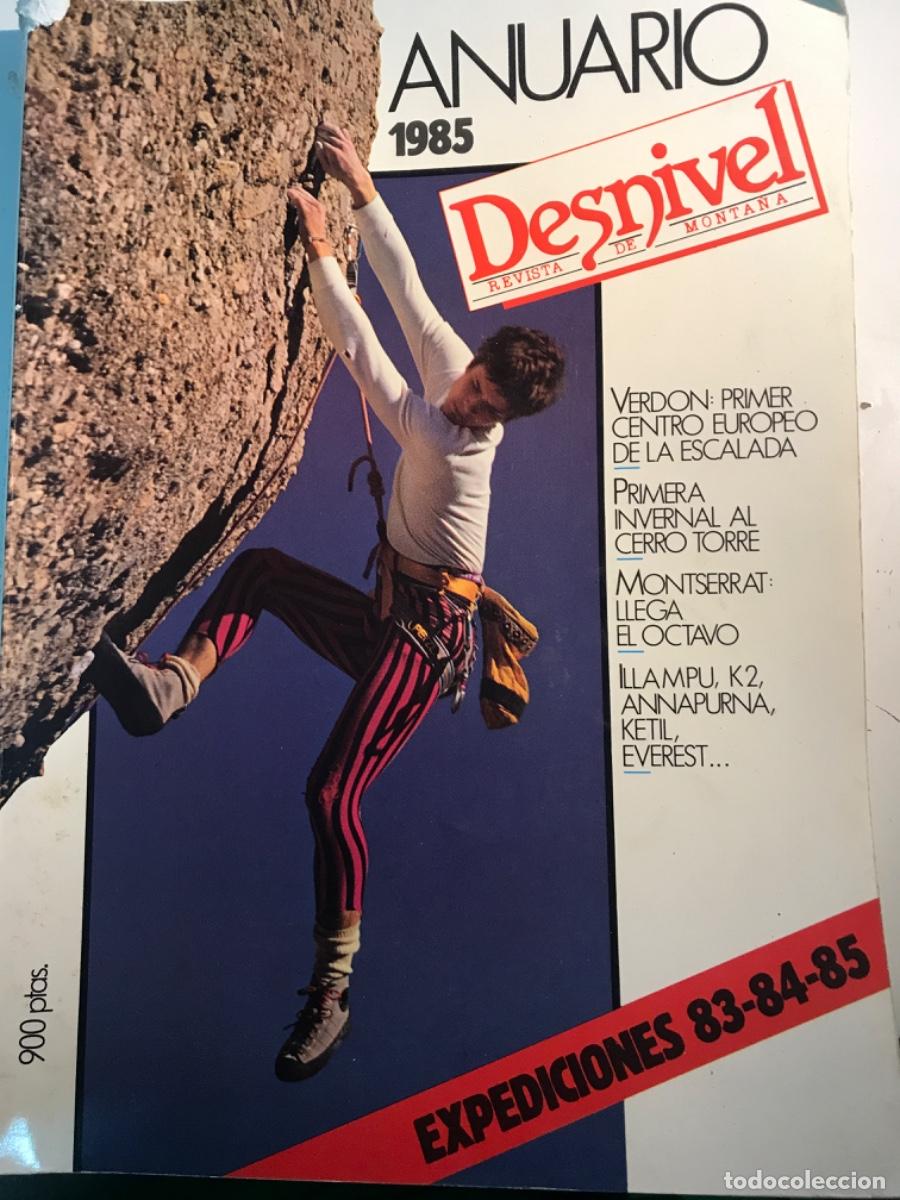 Coleccionismo de Revistas y Peri&oacute;dicos: REVISTA. Anuario de la monta&ntilde;a. Desnivel. 1985. Verdon, Annapurna, Andes, Cordillera cant&aacute;brica.