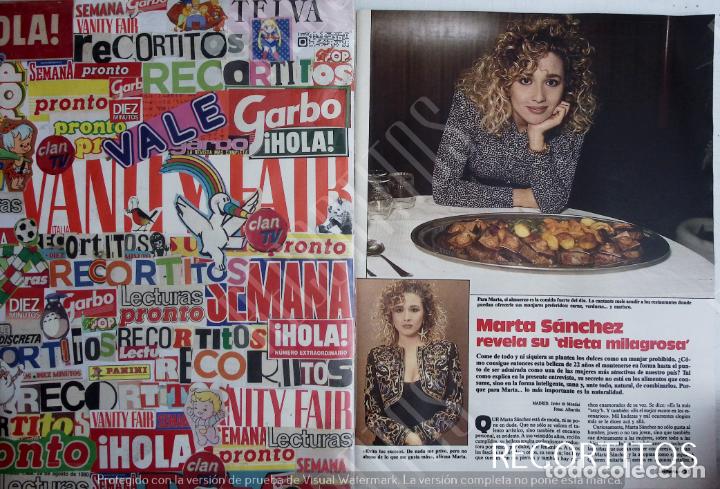 Coleccionismo de revistas y peri&oacute;dicos: marta sanchez ole ole