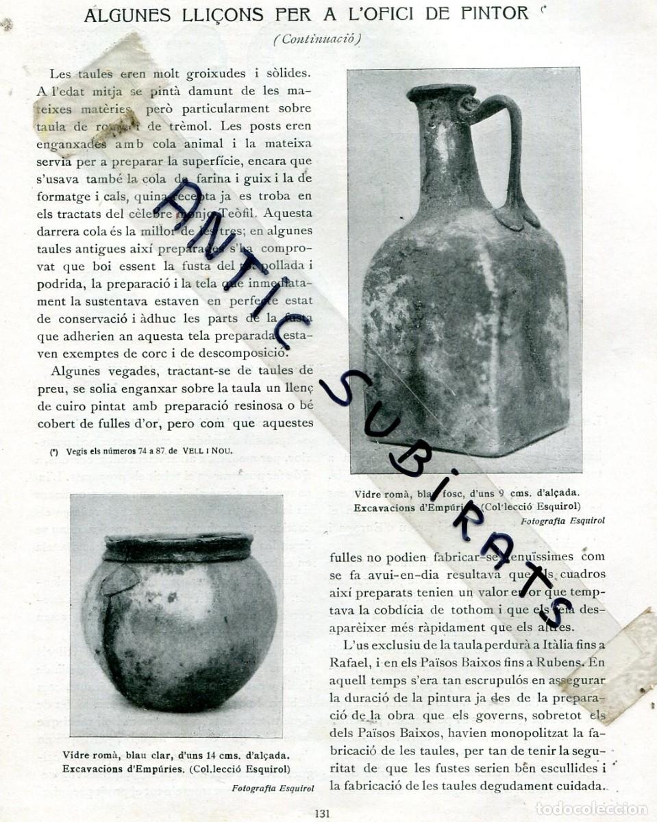 Sammeln von Zeitschriften und Zeitungen: REVISTA ANY 1919 EXCAVACIONS A LES RUINES GREGUES I ROMANES D' EMPURIES MONEDES COL.LECCIO ESQUIROL
