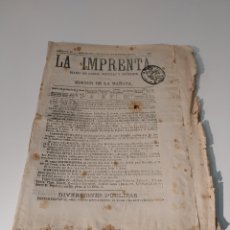 Coleccionismo de Revistas y Periódicos: PERIODICO 1871 CRONICA DEL GRAN INCENDIO DE CHICAGO . CRÓNICA PARLAMENTARIA CONGRESO 24 OCTUBRE 1871