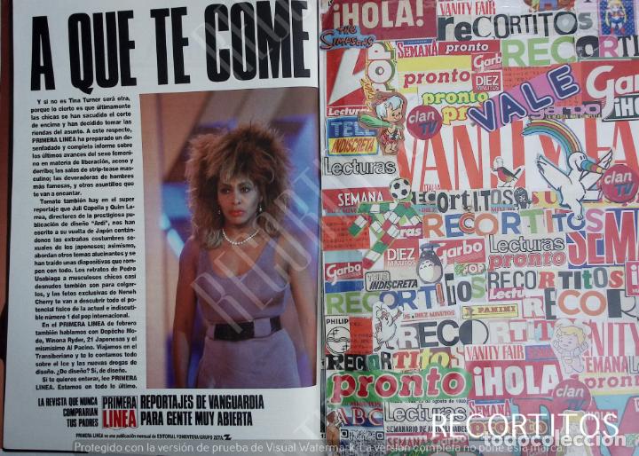 Coleccionismo de revistas y peri&oacute;dicos: tina turner