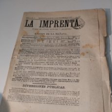 Coleccionismo de Revistas y Periódicos: PERIODICO 1871 BAILE EN SAN GERVASIO DE GASOLAS. COSECHA DE JUDIAS EN MANRESA. POZO EN REUS