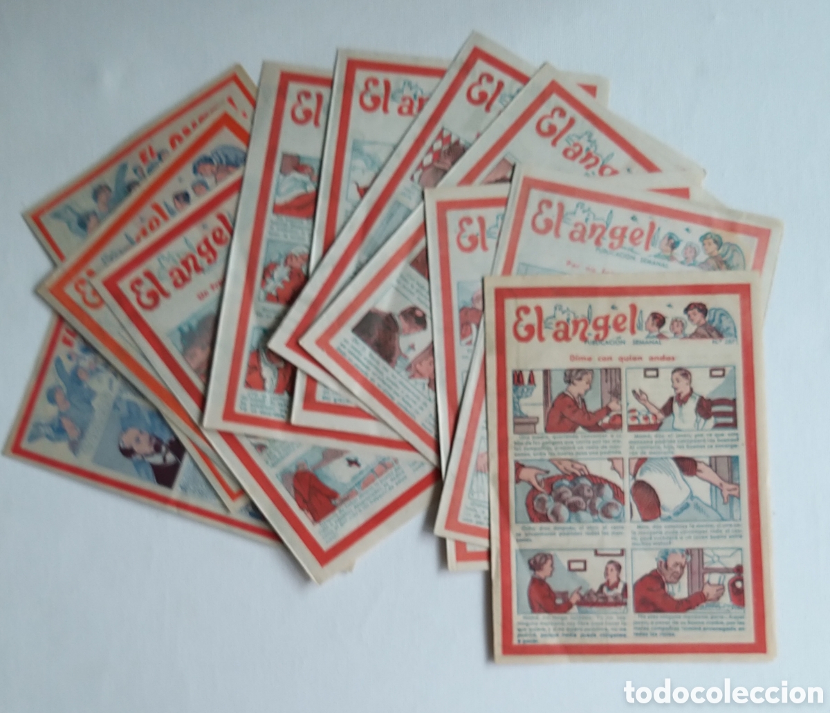 Coleccionismo de revistas y peri&oacute;dicos: EL ANGEL Publicacion semanal. 11 n&uacute;meros