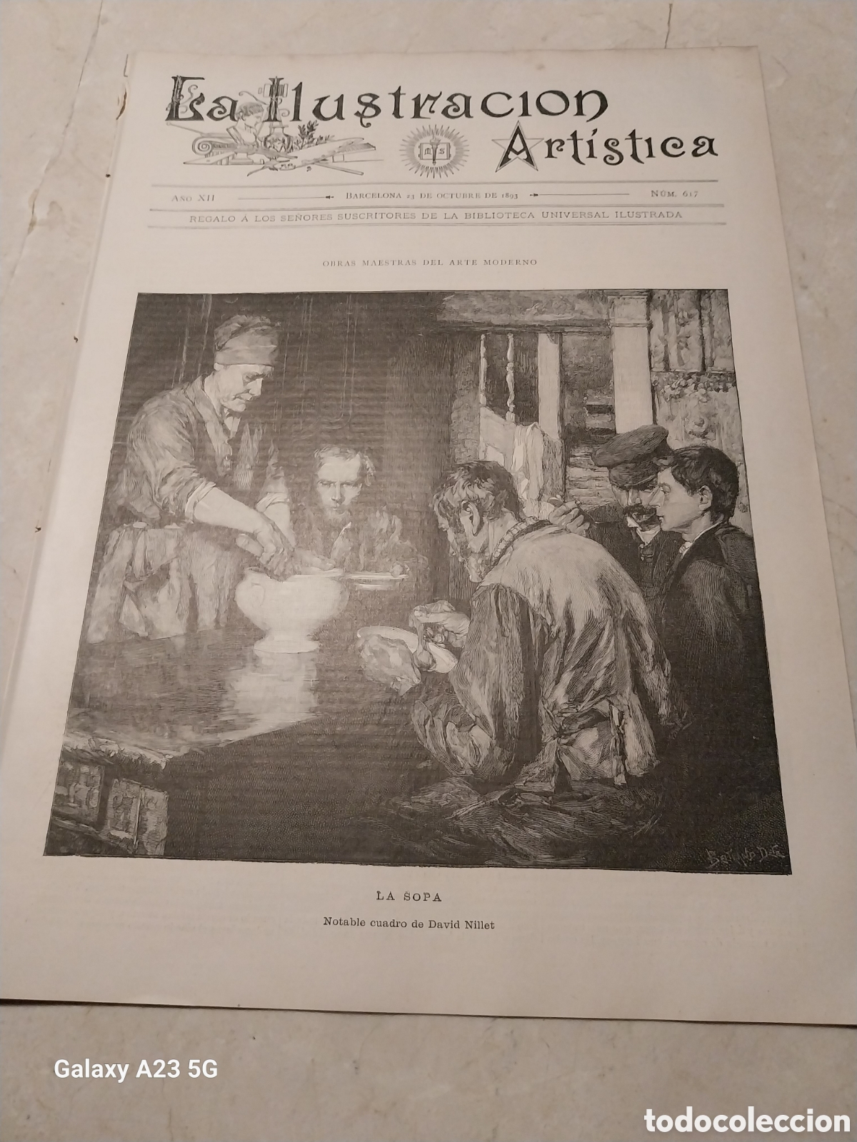 Collectionnisme de Revues et Journaux: REVISTA 1893 URUGUAY EN EXPOSICION CHICAGO. DESPU&Eacute;S DE LA ORGIA.MAQUINA PARA VOLAR.OCANTOS NOVELISTA