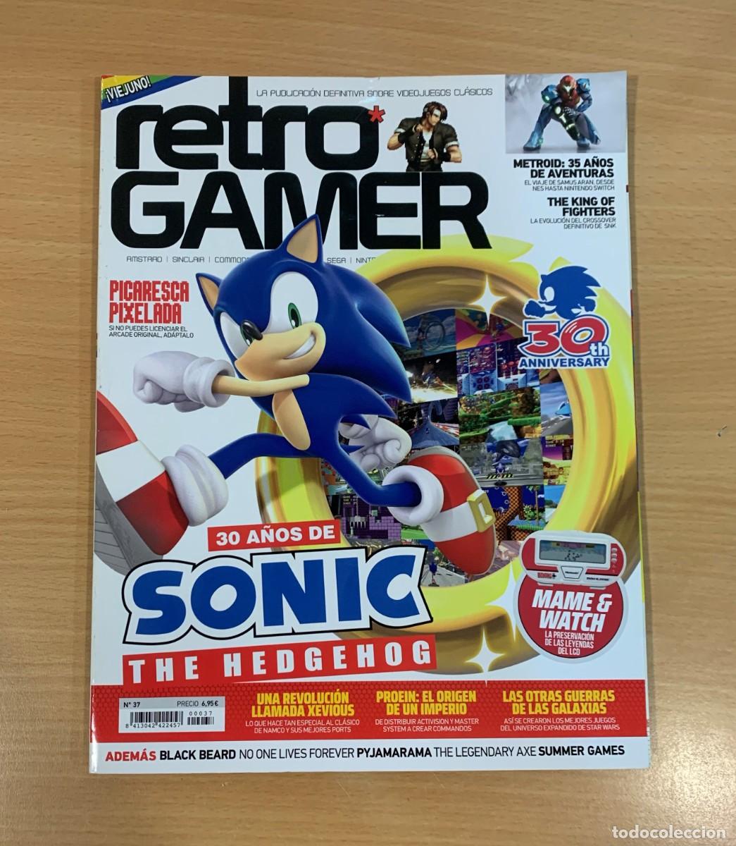 Coleccionismo de Revistas y Peri&oacute;dicos: REVISTA RETROGAMER - RETRO GAMER VIDEOJUEGOS CL&Aacute;SICOS n&ordm; 37 - 30 A&Ntilde;OS DE SONIC / STAR WARS