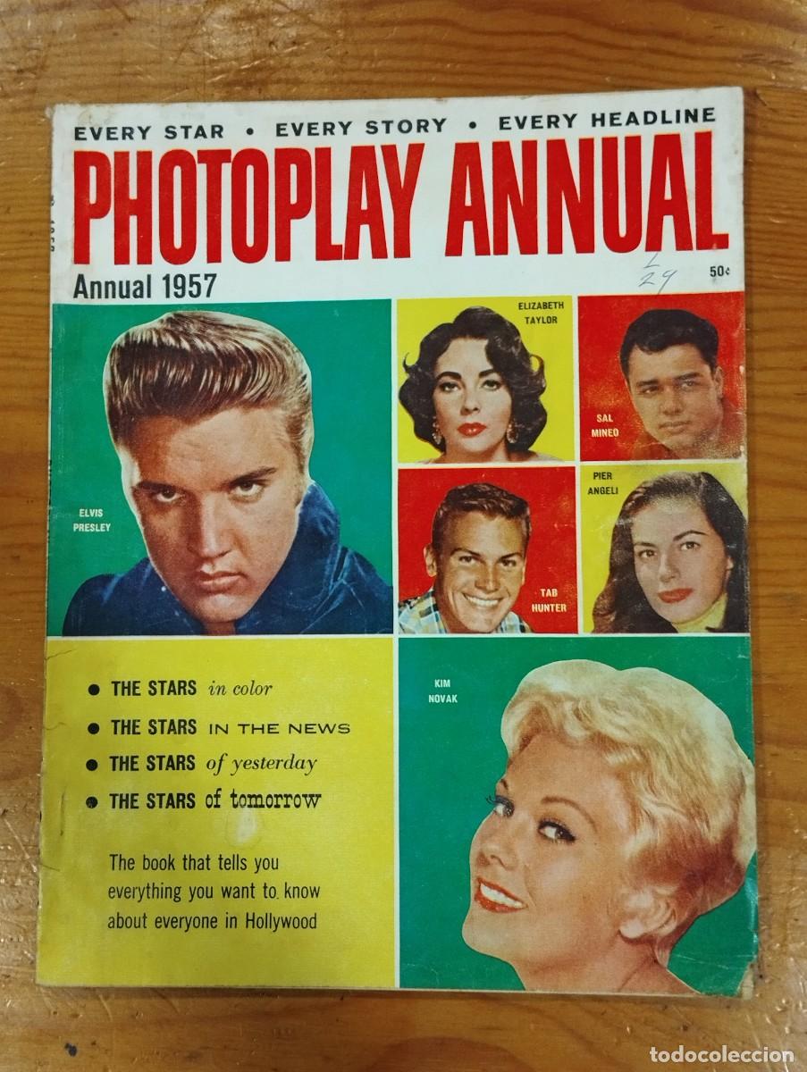 Coleccionismo de Revistas y Peri&oacute;dicos: PHOTOPLAY ANUAL 1957. REVISTA DE CINE EN INGL&Eacute;S. INFORME DEL A&Ntilde;O.
