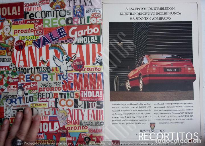 Coleccionismo de revistas y peri&oacute;dicos: rover serie 800 anuncio publicidad