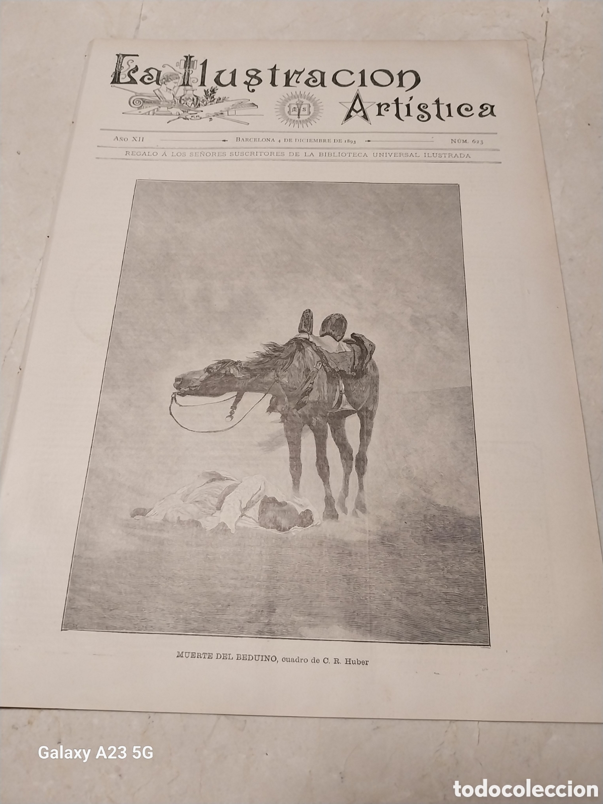 Colecionismo de Revistas e Jornais: REVISTA 1893 PUENTE SOBRE EL VISTULA. MEZQUITAS UAZAN Y TANGER. ESCUADRA INGLESA EN EL MEDITERR&Aacute;NEO