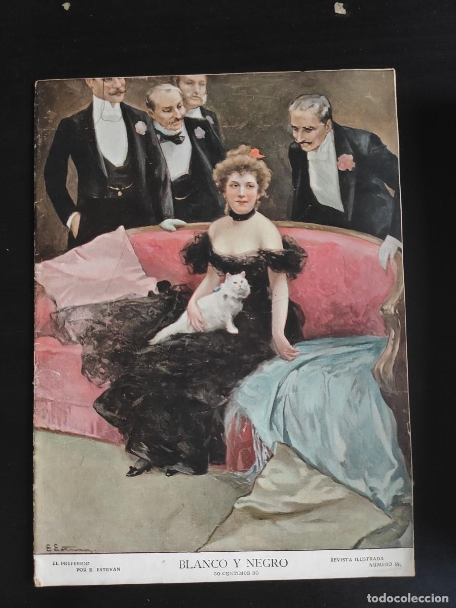 Collection Magazines and Newspapers: BLANCO Y NEGRO. N&ordm; 894. A&Ntilde;O 1908. EL ENTIERRO DEL MARQU&Eacute;S DE LA VEGA. DESDE PAR&Iacute;S. UN NUEVO F.. LEER