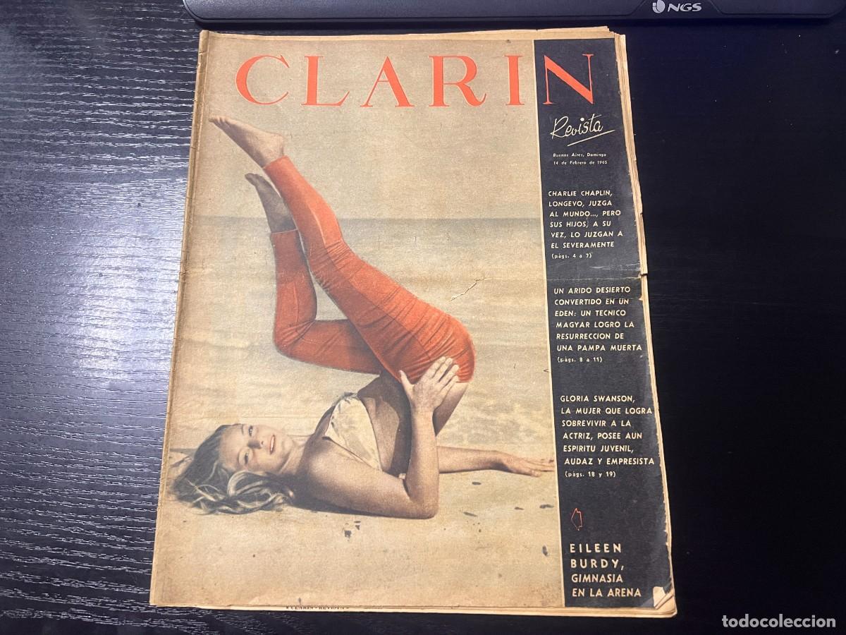 Colecionismo de Revistas e Jornais: CLARIN.REVISTA DE BUENOS AIRES.14 FEBRERO 1965. DORIS DAY EN LA MECA DEL CINE. PAUL GETTY MILLONARIO