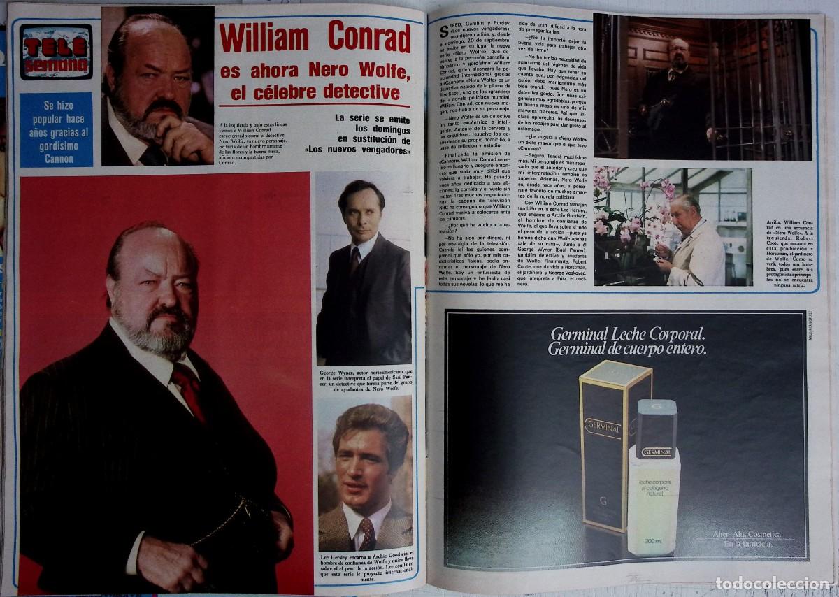 Coleccionismo de revistas y peri&oacute;dicos: william conrad nero wolfe - Foto 1
