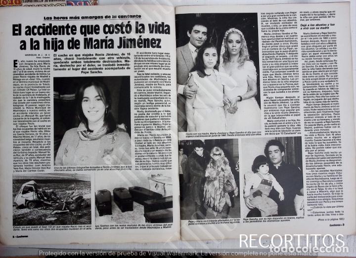 Coleccionismo de Revistas y Peri&oacute;dicos: MARIA JIMENEZ PEPE SANCHO MUERTE DE ROCIO