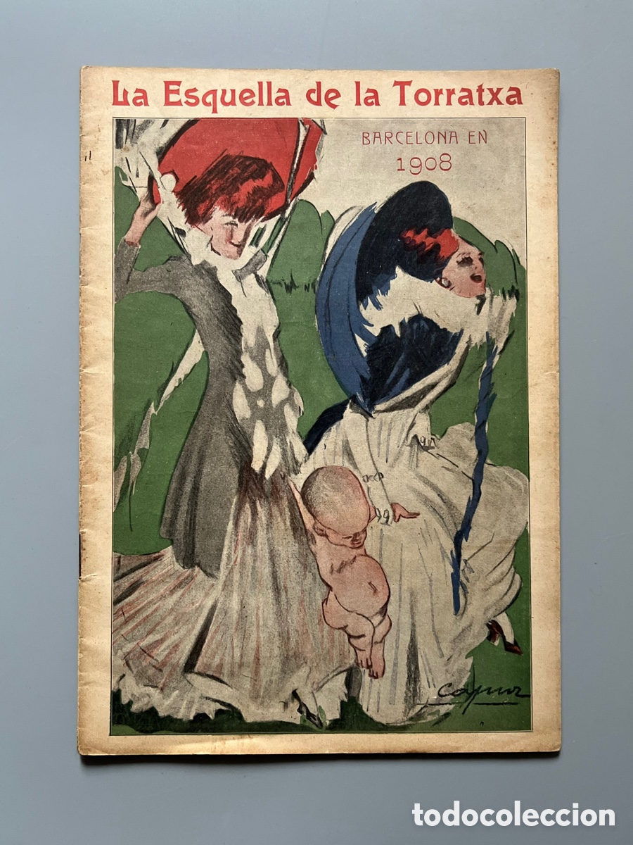 Collection Magazines and Newspapers: L'ESQUELLA DE LA TORRATXA, Barcelona en 1908 n&ordm;1567. Barcelona, 8 enero 1909