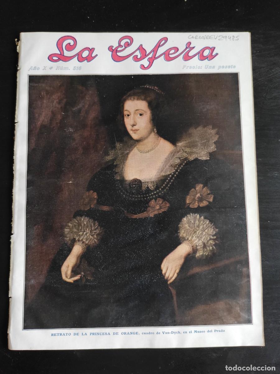 Collezionismo di Riviste e Giornali: LA ESFERA. N&ordm; 516. A&Ntilde;O 1923. UN TALLER DE ESCULTURA DE HACE 25.000 A&Ntilde;OS. EL PALACIO REAL DE R.. LEER