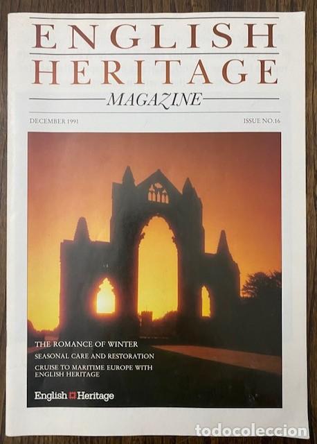 Colecionismo de Revistas e Jornais: ENGLISH HERITAGE MAGAZINE DECEMBER 1991 #16