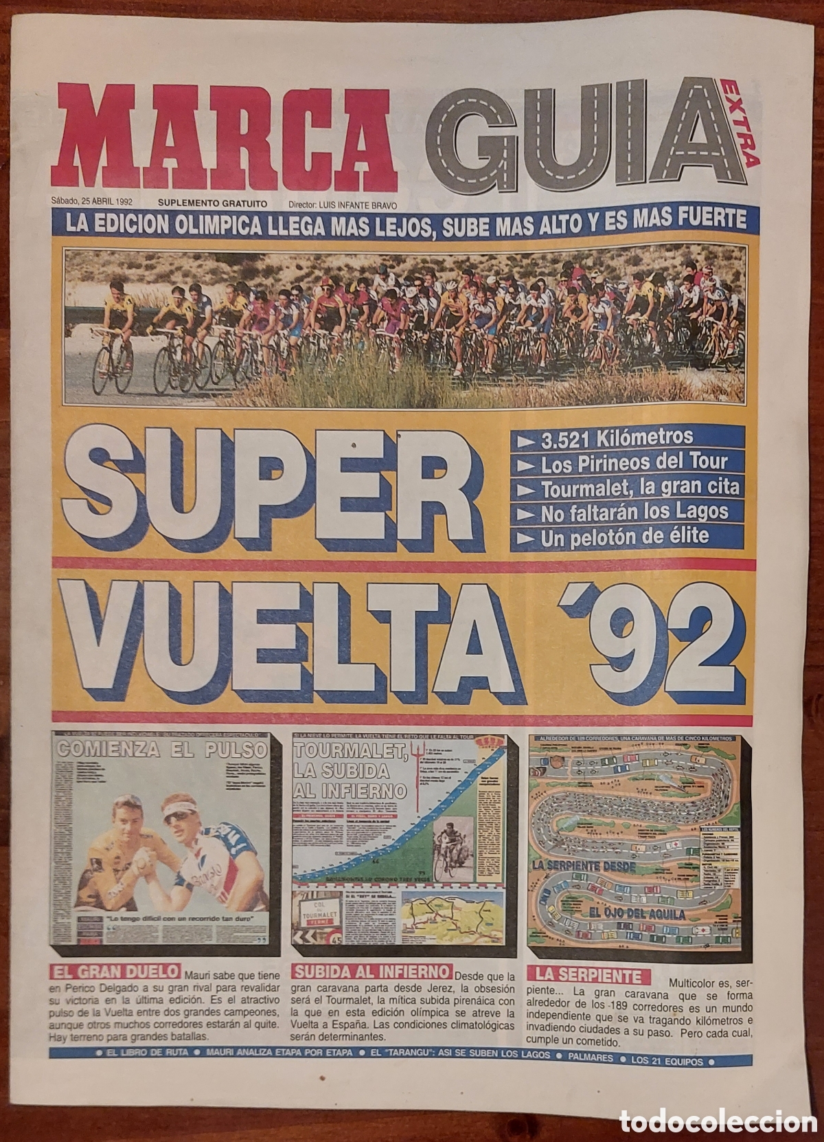 Coleccionismo de Revistas y Peri&oacute;dicos: Marca Gu&iacute;a S&uacute;per Vuelta Ciclista a Espa&ntilde;a '92