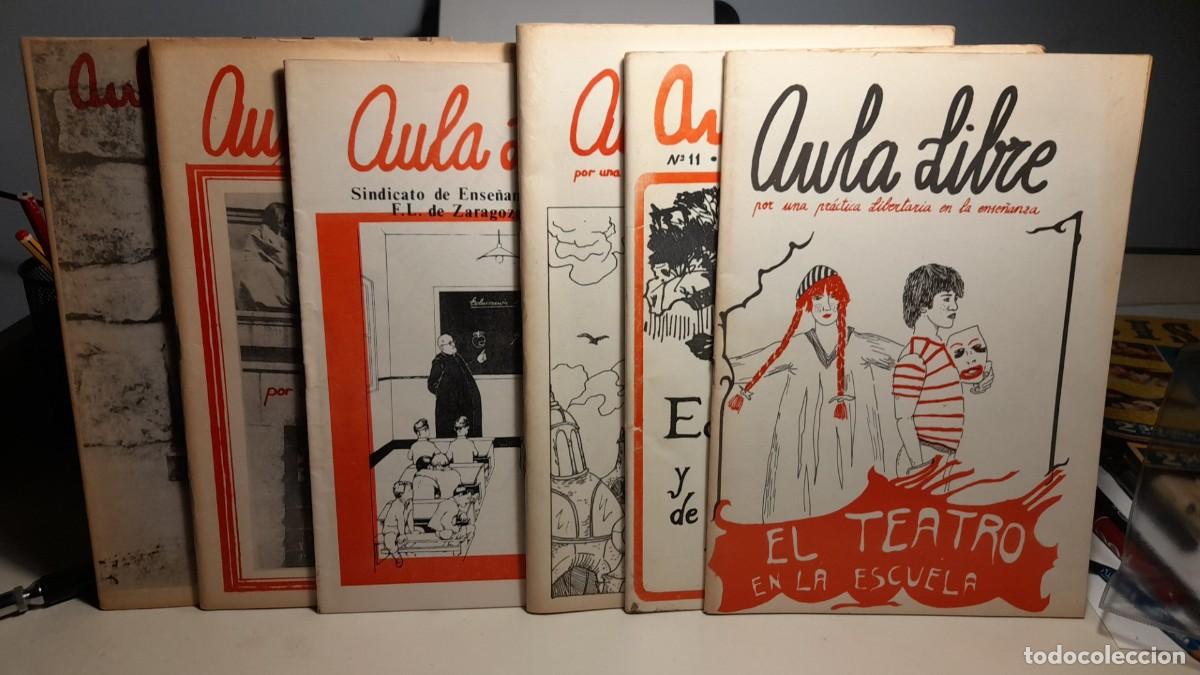 Collection Magazines and Newspapers: LOTE 6 NUMEROS DE AULA LIBRE ( REVISTA LIBERTARIA DEL SINDICATO DE ENSE&Ntilde;ANZA DE LA C.N.T. )