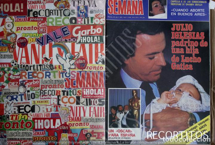 Coleccionismo de Revistas y Peri&oacute;dicos: RECORTE PORTADA JULIO IGLESIAS JOSE KUIS GARCI ANTONIO FERRANDIS ENCARNA PASO CARMEN SEVILLA