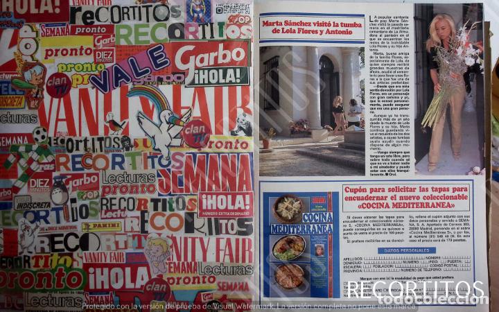 Coleccionismo de Revistas y Peri&oacute;dicos: MARTA SANCHEZ EN LA TUMBA DE LOLA FLORES ANTONIO