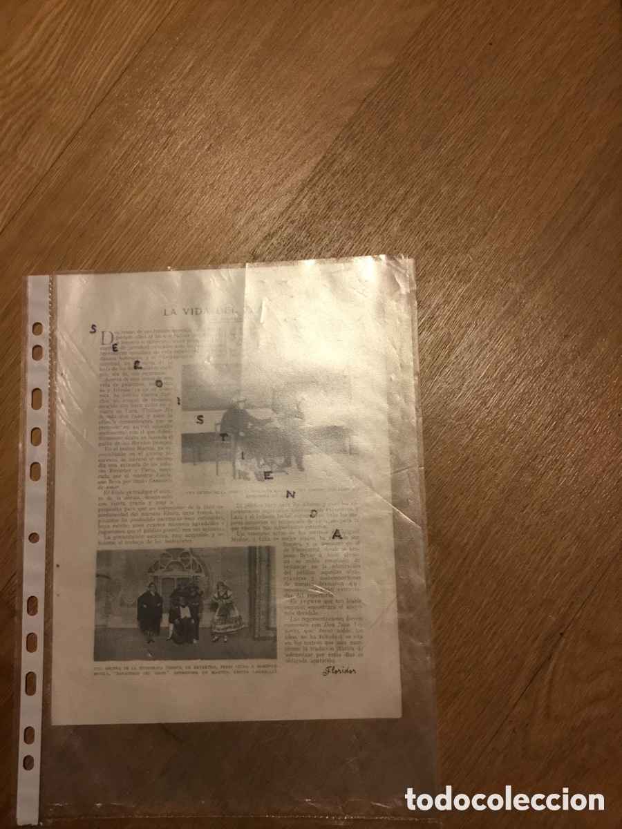 Collectionnisme de Revues et Journaux: - TEATRO - Ha llegado D. Juan de Garcia Sanchiz y Sanatorio de amor de maestro Estela 1921