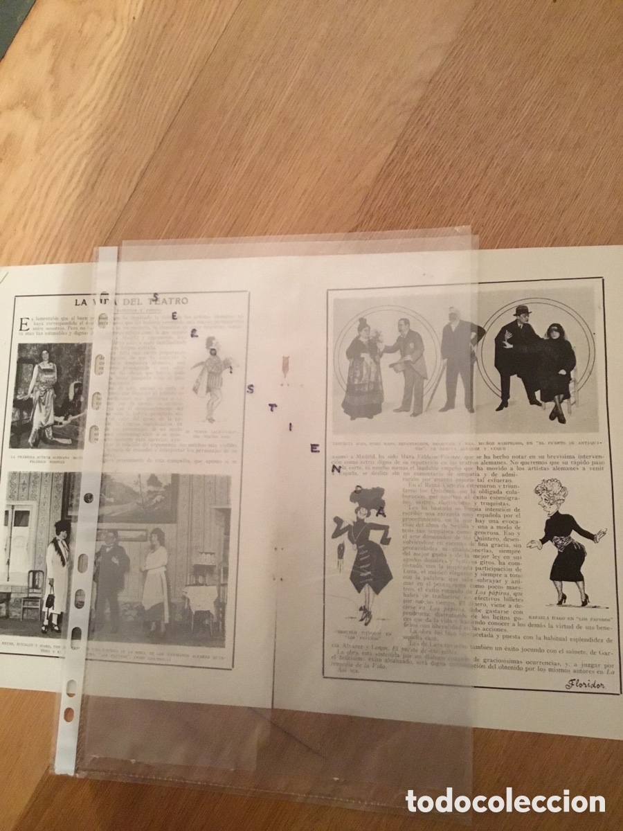 Collectionnisme de Revues et Journaux: - TEATRO - Lauro Volpi, Consuelo Hidalgo, Rafaela Haro, Leocadia Alba, Simo Raso, Espantaleon Balagu