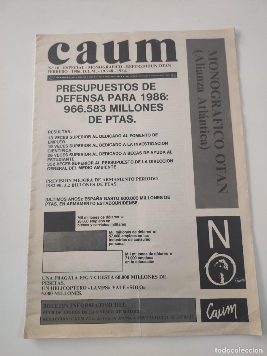 Colecionismo de Revistas e Jornais: Revista CAUM. N&uacute;mero 16. 1986