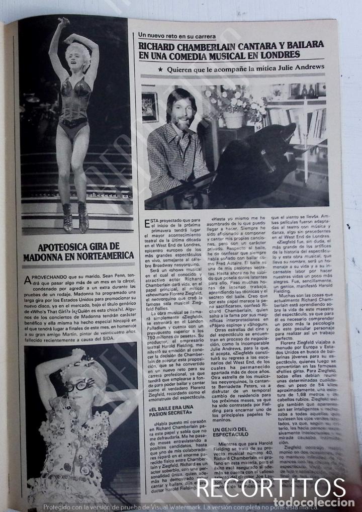 Coleccionismo de Revistas y Peri&oacute;dicos: madonna who is that girl tour richard chamberlain