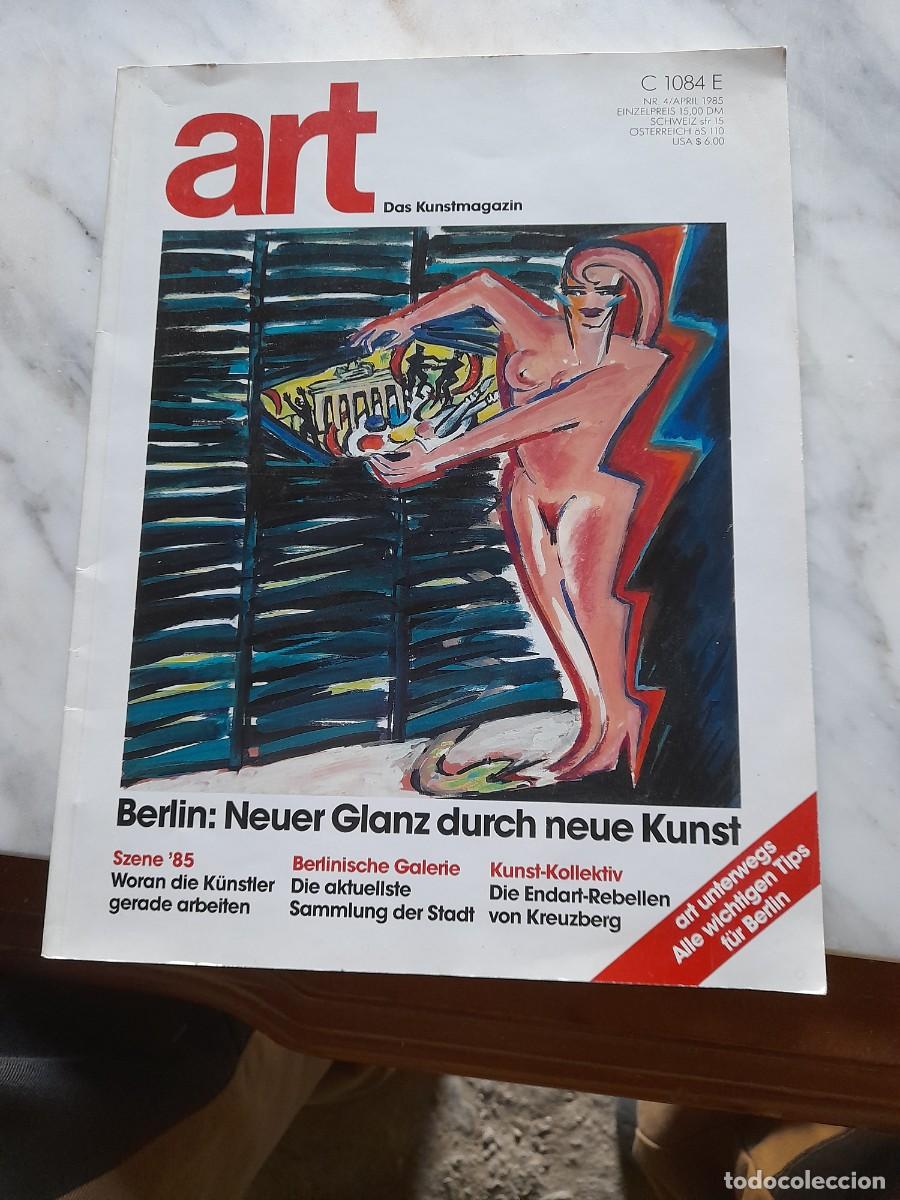 Coleccionismo de revistas y peri&oacute;dicos: Revista arte Art Das kunstmagazin Aleman Berl&iacute;n Szene 85 Berlinische Galerie Kunst kollektiv