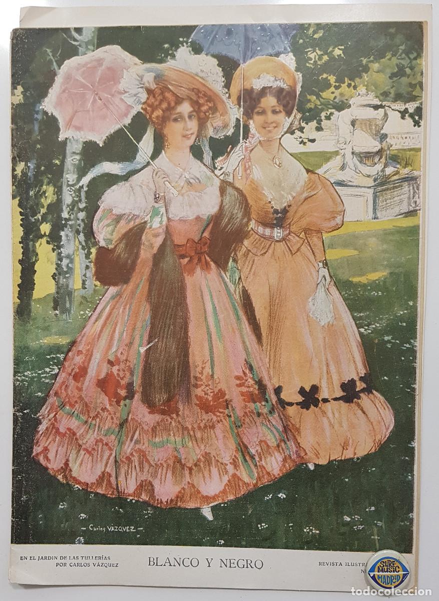 Collectionnisme de Revues et Journaux: REVISTA BLANCO Y NEGRO 1907. L&Aacute;MINA CARLOS V&Aacute;ZQUEZ. JOS&Eacute; NOGALES. SANTCS DUMONT MANUEL VILLAMIL RETR
