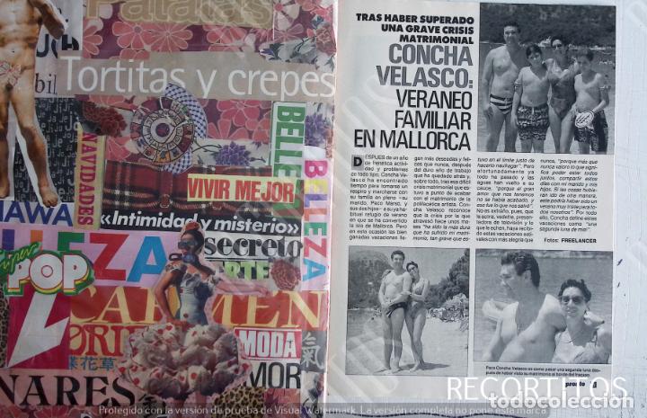 Coleccionismo de revistas y peri&oacute;dicos: CONCHA VELASCO EN MALLORCA PACO MARSO
