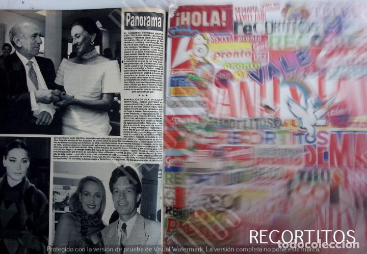 Coleccionismo de Revistas y Peri&oacute;dicos: JERRY HALL MICK JAGGER VICTORIANO MARTIN CARLA BRUNI