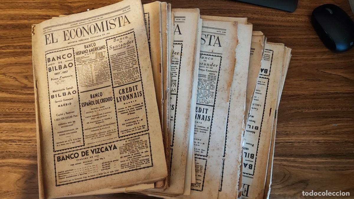 Collezionismo di Riviste e Giornali: QUEX LOTE DE 20 PERIODICOS ANTIGUOS EL ECONOMISTA