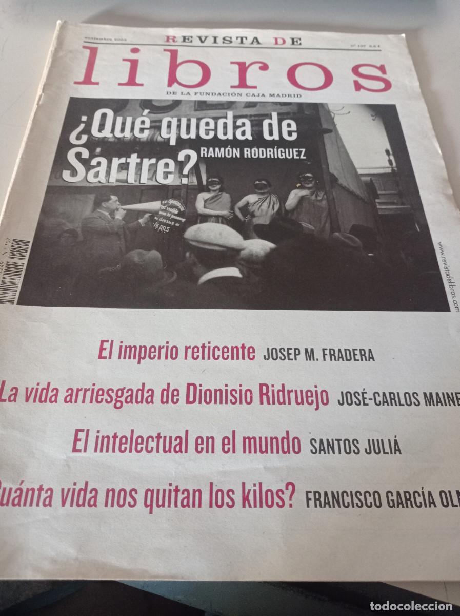 Colecionismo de Revistas e Jornais: REVISTA DE LIBROS DE LA FUNDACI&Oacute;N CAJA MADRID. N&ordm; 107. A&Ntilde;O 2005. DIONISIO RIDRUEJO REF. UR MES 7