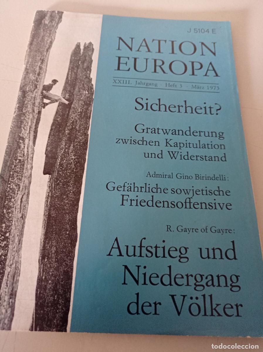 Colecionismo de Revistas e Jornais: REVISTA NATION EUROPA MARZO 1973 REF. UR MES 9