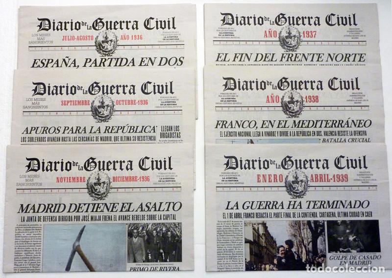 Sammeln von Zeitschriften und Zeitungen: DIARIO DE LA GUERRA CIVIL - COMPLETA -SUPLEMENTO DE REVISTA LA AVENTURA DE LA HISTORIA -2011 - NUEVO