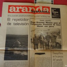 Coleccionismo de Revistas y Periódicos: ARANDA SEMANAL Nº 209