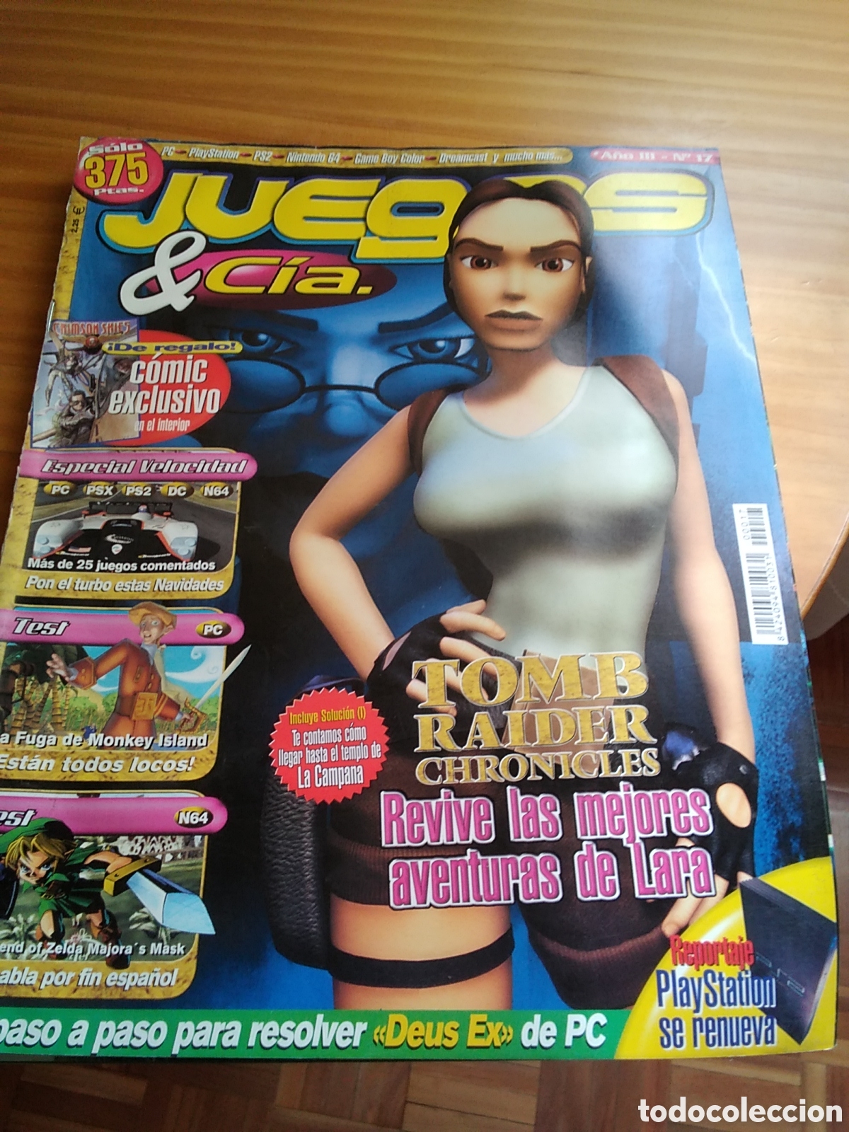 Coleccionismo de Revistas y Peri&oacute;dicos: Juegos y c&iacute;a revista de consolas n&uacute;mero 17 a&ntilde;o 2001 enero incluye comic edita hobby press