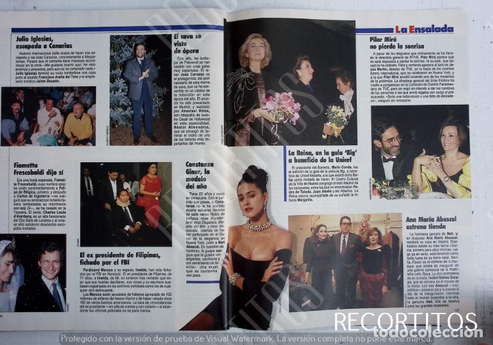 Coleccionismo de Revistas y Peri&oacute;dicos: CONSTANZA GINER ANA MARIA ABASCAL PILAR MIRO JOSEP CARRERAS JULIO IGLESIAS