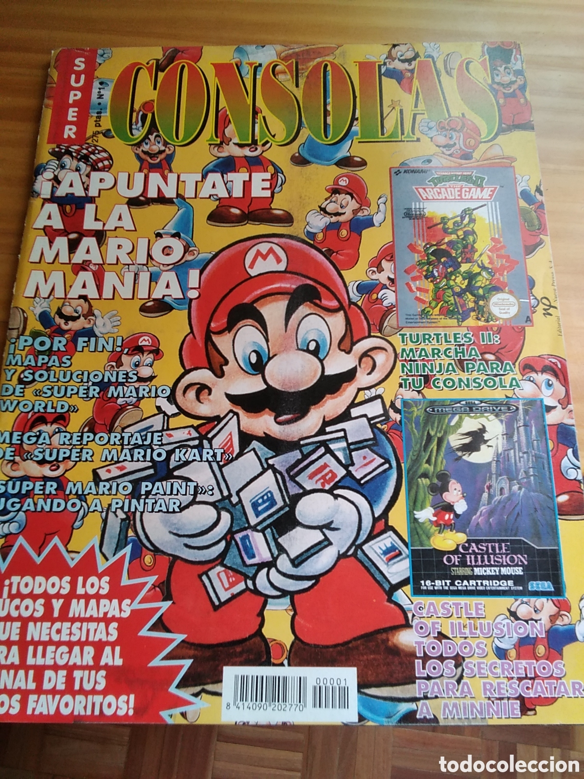 Coleccionismo de Revistas y Peri&oacute;dicos: Super consolas revista n&uacute;mero 1 a&ntilde;o 1992 Mario bross