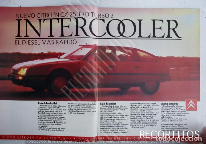 Coleccionismo de Revistas y Peri&oacute;dicos: CITROEN CX 25 TRD TURBO 2 ANUNCIO PUBLICIDAD