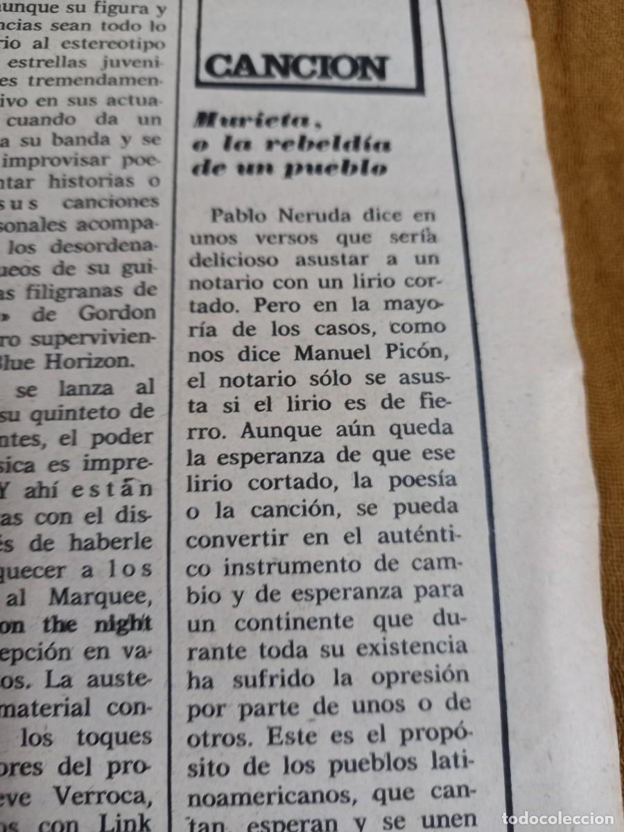 Coleccionismo de revistas y peri&oacute;dicos: OLGA MANZANO Y MANUEL PICON: FULGOR Y MUERTE DE JOAQUIN MURIETA. RECORTE TRIUNFO ENERO 1975