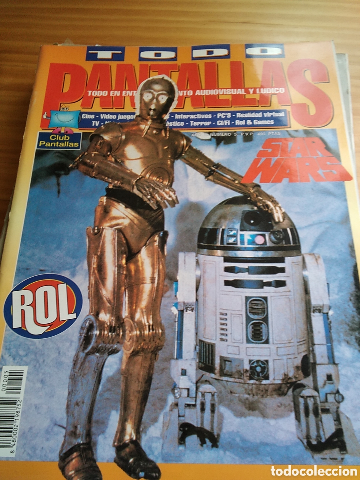 Coleccionismo de revistas y peri&oacute;dicos: Todo pantallas revista entretenimiento visual rol consolas cine Star wars n&uacute;mero 5