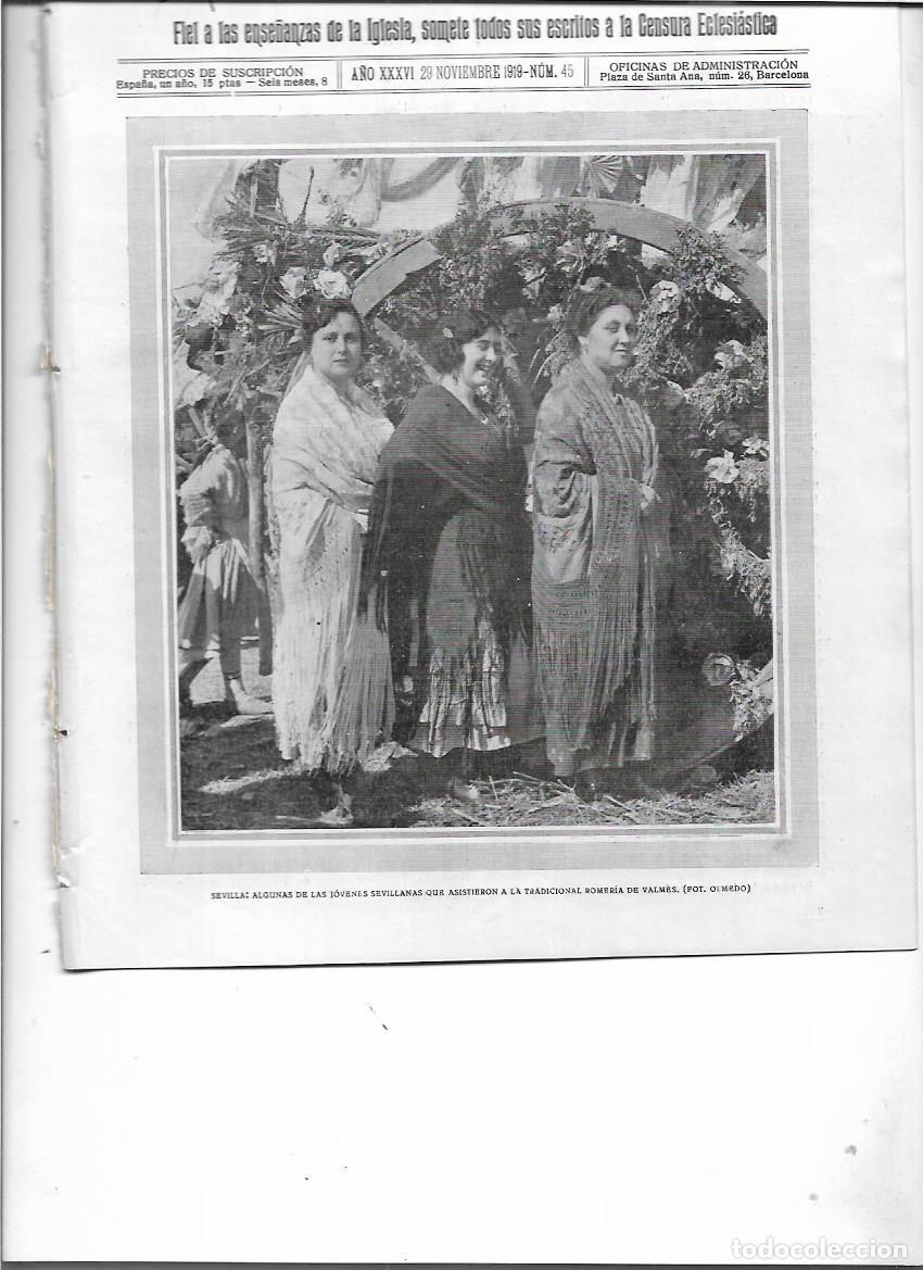 Collection Magazines and Newspapers: A&Ntilde;O 1919 SEVILLA ROMERIA VALME CORO CATEDRAL MURCIA ORFEON CENTRO SOCIAL BELEN BENAGUACIL MITIN