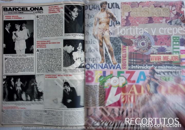 Coleccionismo de revistas y peri&oacute;dicos: SILVIA MUNT MARADONA DONNA WILKES XAVIER CUGAT EVA LEON EL MOLINO AMPARO MORENO PIPPER